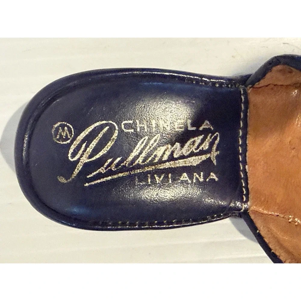Vintage Childrens Chinela Liviana Pullman Train Sleeper Car Slippers House Shoes